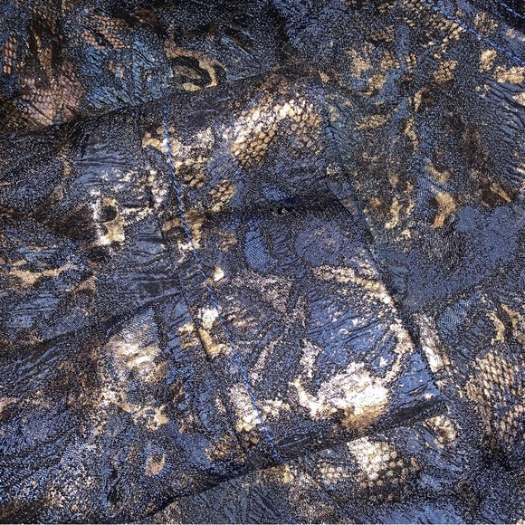 Erin London Blue and Gold Women's Jacket - Picture 9 of 12